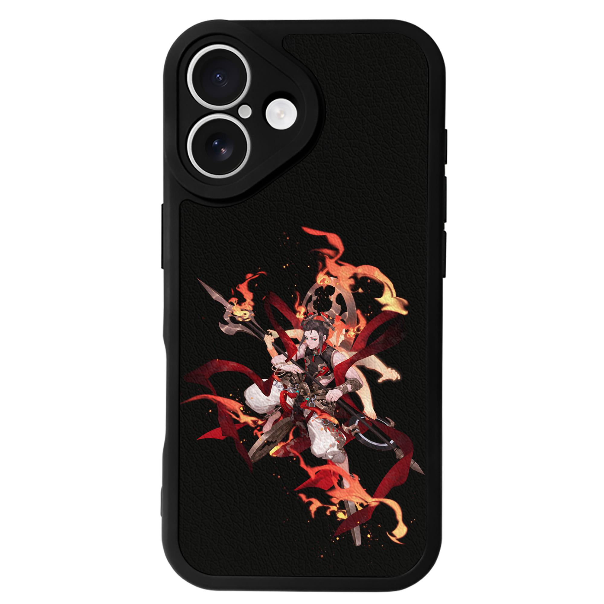（画像用） Ne Zha 2 ナタ 魔童の大暴れ 【iPhone 16シリーズ対応】シリコンスマホケース（レザー調） 材質：シリコン